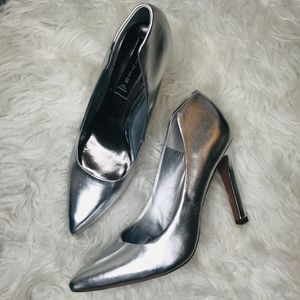 Steve Madden Adell High Heel Pumps 8 Silver